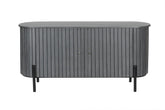 Kraft Bazaar Oval Sideboard (L) in Premium Platina Grey 160x45x80Cm